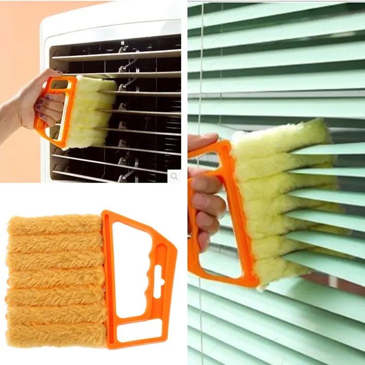 

New Mini-Blind Cleaner Microfibre Venetian Blind Cleaning Brush Air Conditioner Duster Window Shade Shutters Wizard Cleaner L260