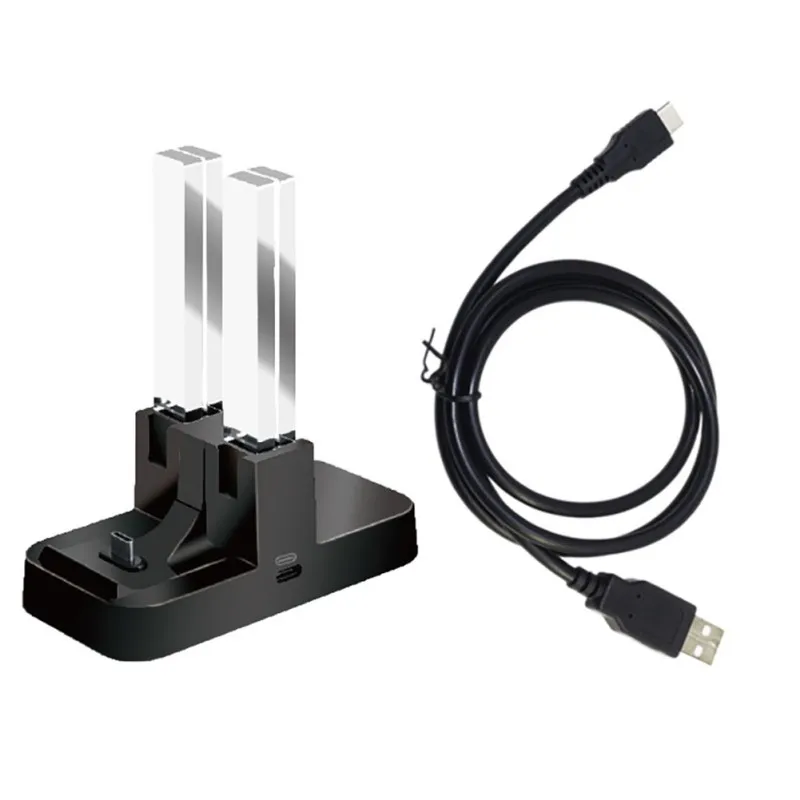

USB Chargers For Game Controller Handle LED Charging Dock Station Charger Base Cradle Suitable for Nintendo Switch Pro