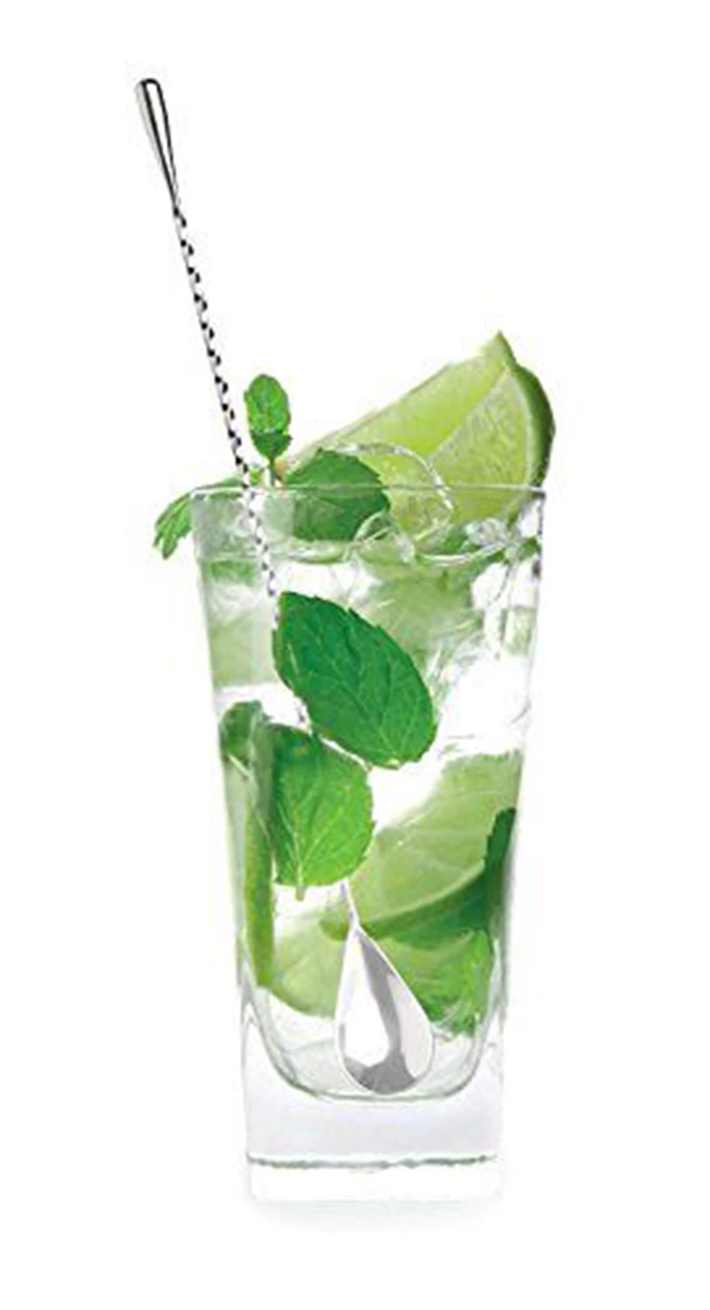 30cm (12Inches) Stainless Steel Cocktail Spoon Mixing Spoon, Spiral Pattern Bar Cocktail Shaker Spoon