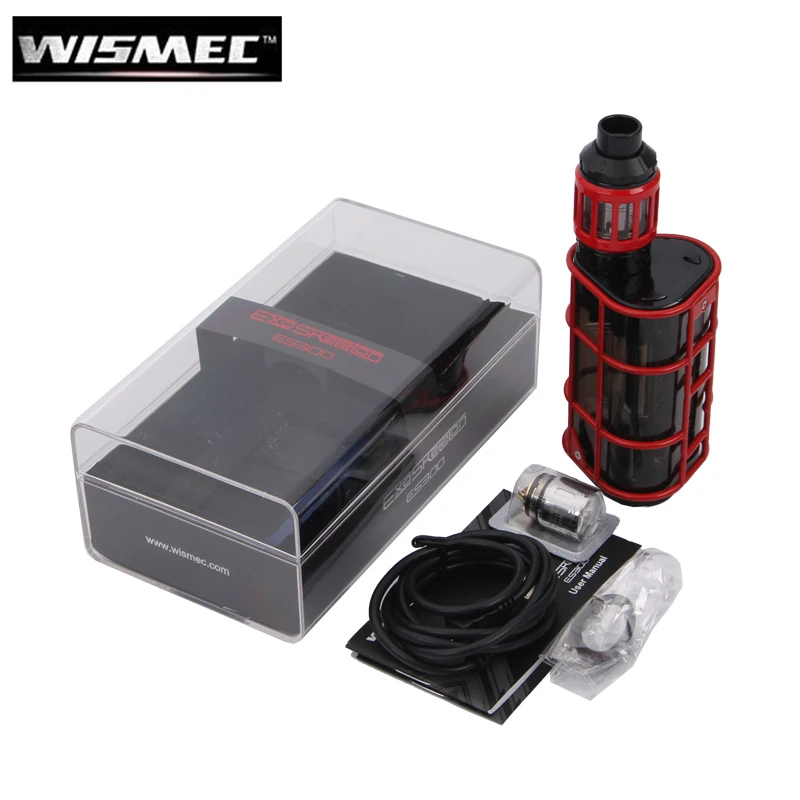 

100% Original Wismec EXO Skeleton ES300 with Kage Atomizer Kit 200W or 300W ES300 Box MOD and 2.8ML Tank