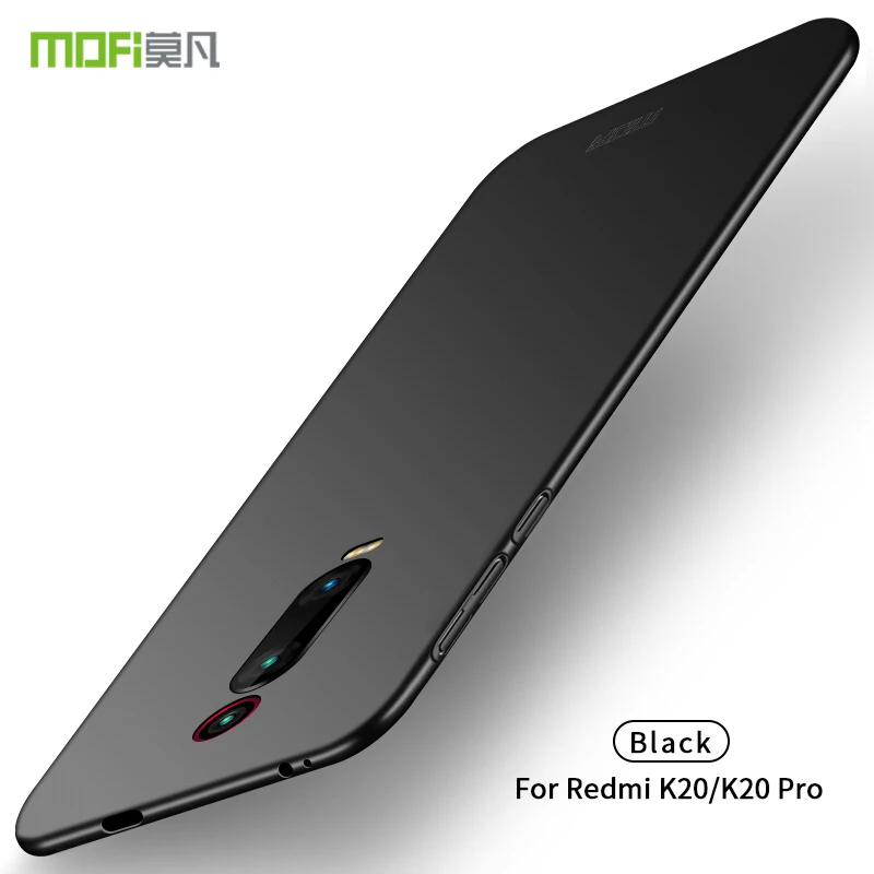 MOFI для Red mi K20/K20 Pro K20Pro Чехол Прочный ПК пластик телефон Тонкий чехол для Xiaomi mi 9 T/9 T Pro задняя крышка защитный экран - Цвет: Black