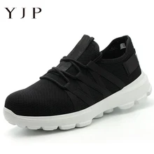 YJP Мужская Защитная дышащая Рабочая обувь защитная стальная головка анти-разбивание анти-прокол противоскользящие на шнуровке защитные ботинки