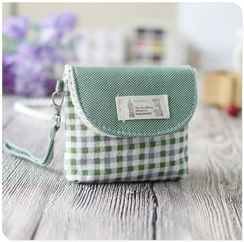 

A new lattice hijab hand Wallet Key Bag Fashion Handbag Mini coin bag cloth
