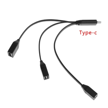 

USB 3.1 Type C Male To 3 USB 3.0 2.0 Female Connector Hub Splitter Adapter Cable 3D Printer Part
