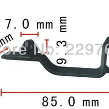 100 шт. катетер фиксированная Поддержка авто Крепежные Пластиковые зажимы оснастки для автомобилей тела автомобильные зажимы и крепежи