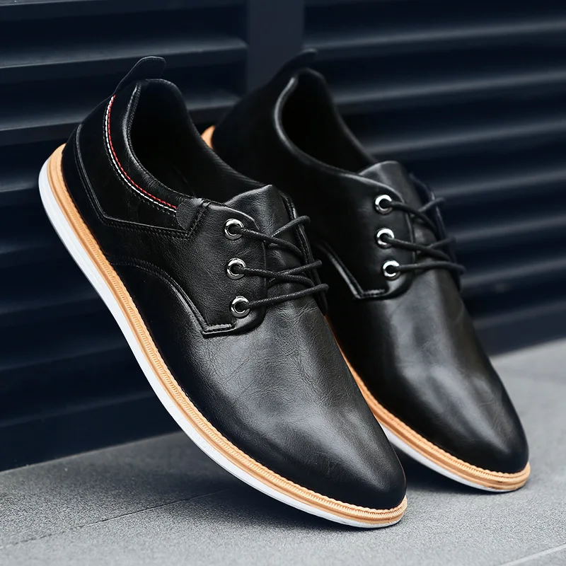 New Summer Men Shoes Breathable Men's Casual Shoes Fashion Lace Up Leather Men Flat Shoes Formal Business Shoes Oxfords For Male цена New Summer Men Shoes Breathable Men's Casual Shoes Fashion Lace Up Leather Men Flat Shoes Formal Business Shoes Oxfords For Male цены онлайн