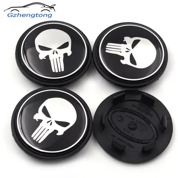 

Gzhengtong 63mm Punisher Black Alloy Logo Auto Wheel Center Badge For Range Rover Car Wheel Hubs Caps Emblem
