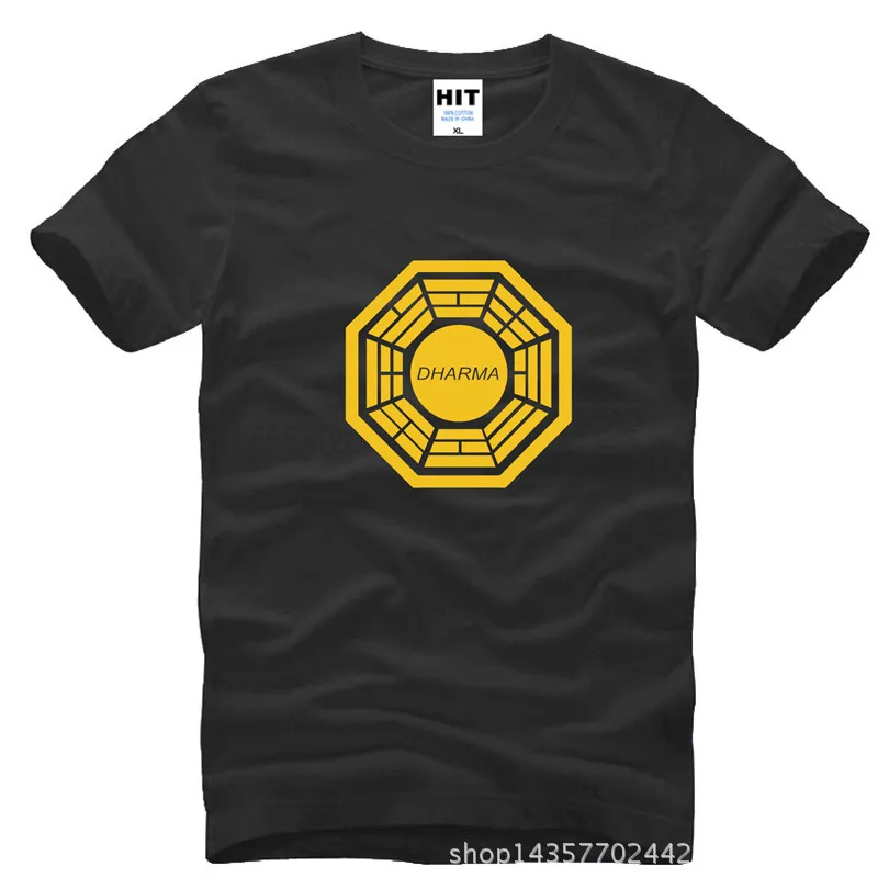 

DHARMA initiative SWAN station lost Printed Mens Men T Shirt T-shirt Fashion 2015 New Cotton Tshirt Tee Camisetas Masculina