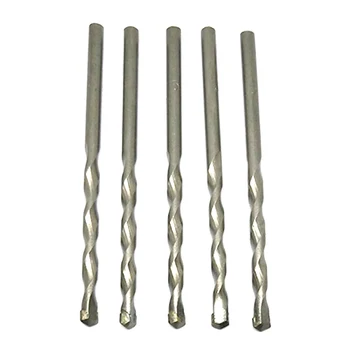 

4 5 6 8 10mm Rotary Masonry Drill Bits Set 1Pc Galvanized Drills Round Shank Spiral Flute for Drilling Concrete Brick Tile