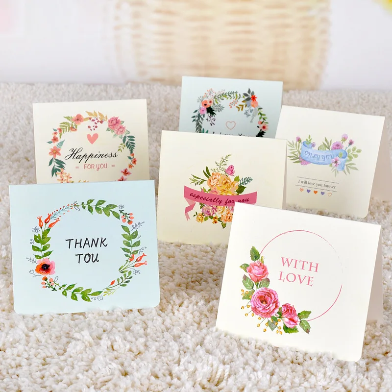 

FANLUS Mini Greeting Cards, Thank You Cards with Envelope for Gifts Goody Bags Bouquets