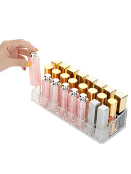 

Lip Gloss Holder Organizer, 24 Spaces Clear Acrylic Makeup Lipgloss Display Case
