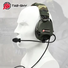 TAC-SKY Airsofte Sordin Silicone Earmuffs Noise Reduction Pickup Hunting Shooting Sports Headphones Tactical Headset FG