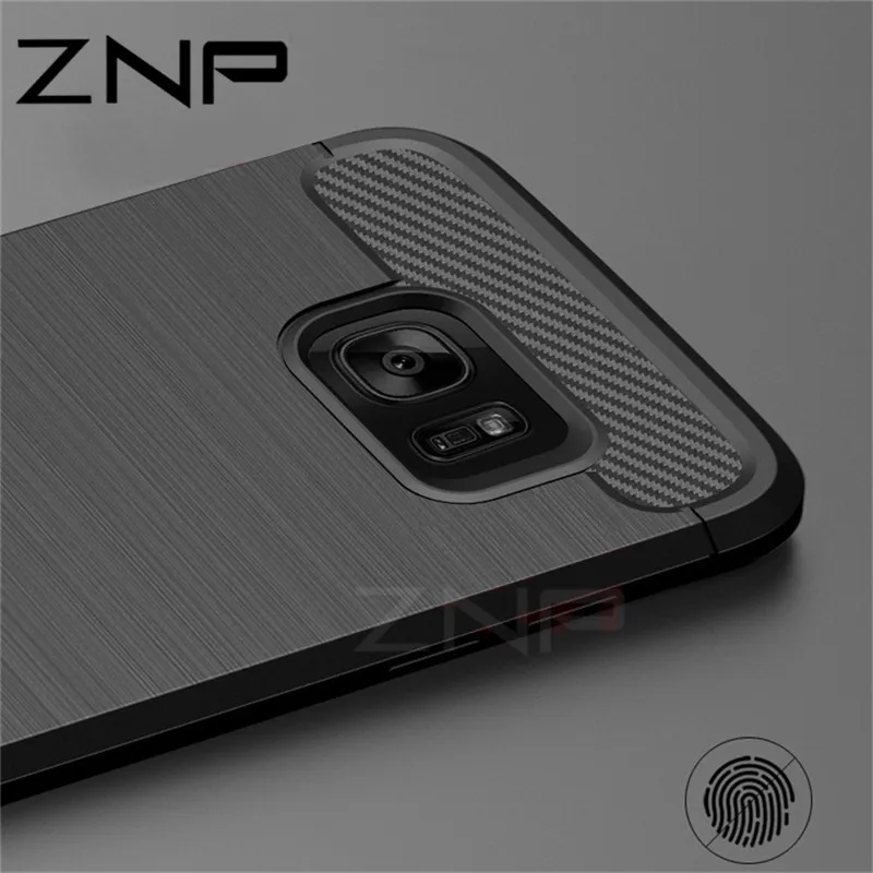 

ZNP Soft Silicone Fiber Cases For Samsung Galaxy S6 S7 edge S8 Plus Cover For Samsung Galaxy J5 J7 A3 A5 A7 2017 Note 8 S8 Case