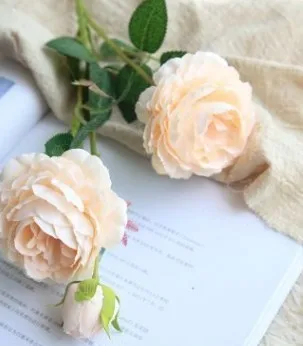 Капуста розы Бургундия Настоящее прикосновение розы крем Лаванда Румяна розы спрей DIY Свадебные вечерние украшения для дома - Цвет: gold