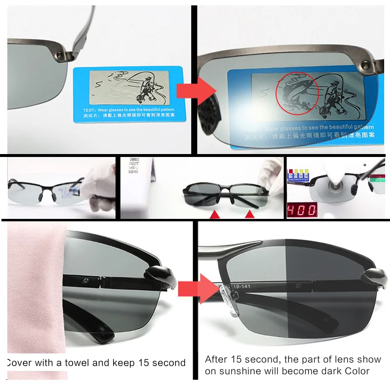 AOWEAR HD Polarized Photochromic Sunglasses Men Driving Chameleon Glasses Male Day Night Driver Goggles Oculos Lentes_voghion.com