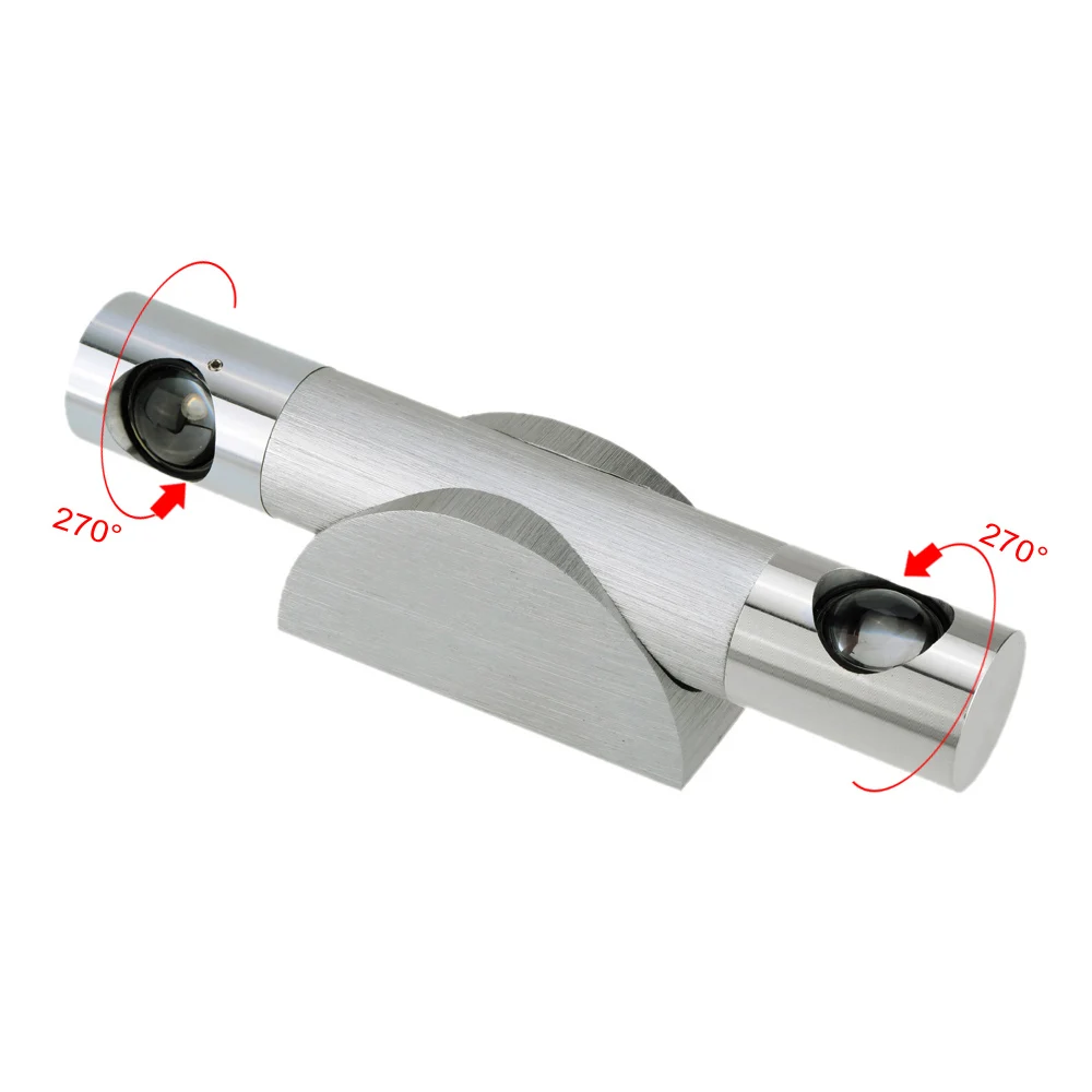 Alluminio moderna applique da parete led 6 w specchio lampada da ...