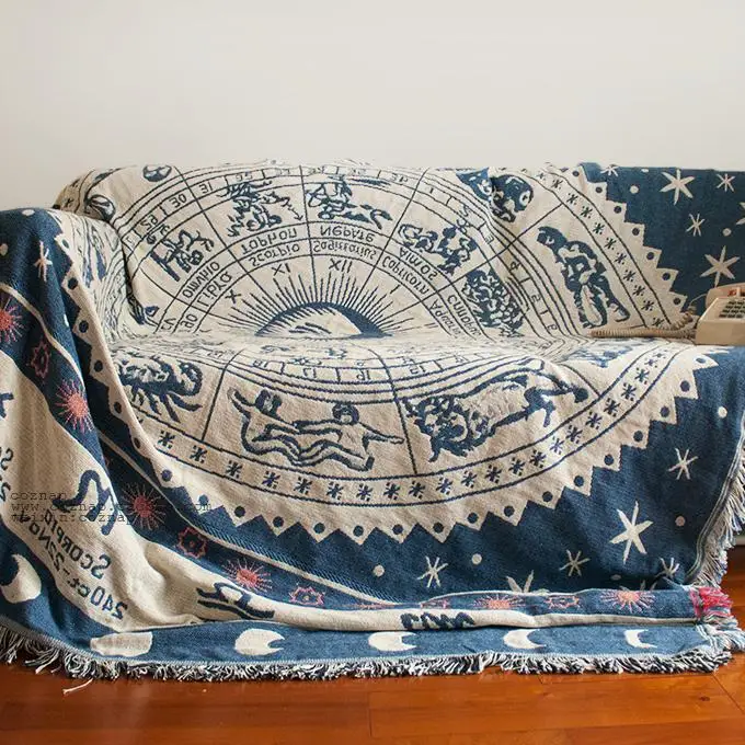 100% хлопок диван ткань одеяла пикник коврик диван набор диван одеяло