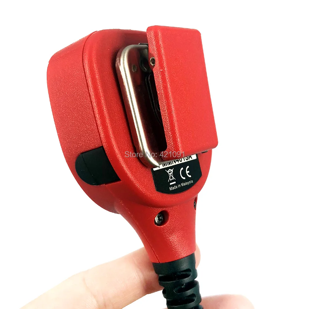 Красный ручной микрофон Динамик микрофон для Kenwood Tk-3107 Baofeng UV-5R BF-888s GT-3TP иди и болтай Walkie Talkie двухстороннее радио