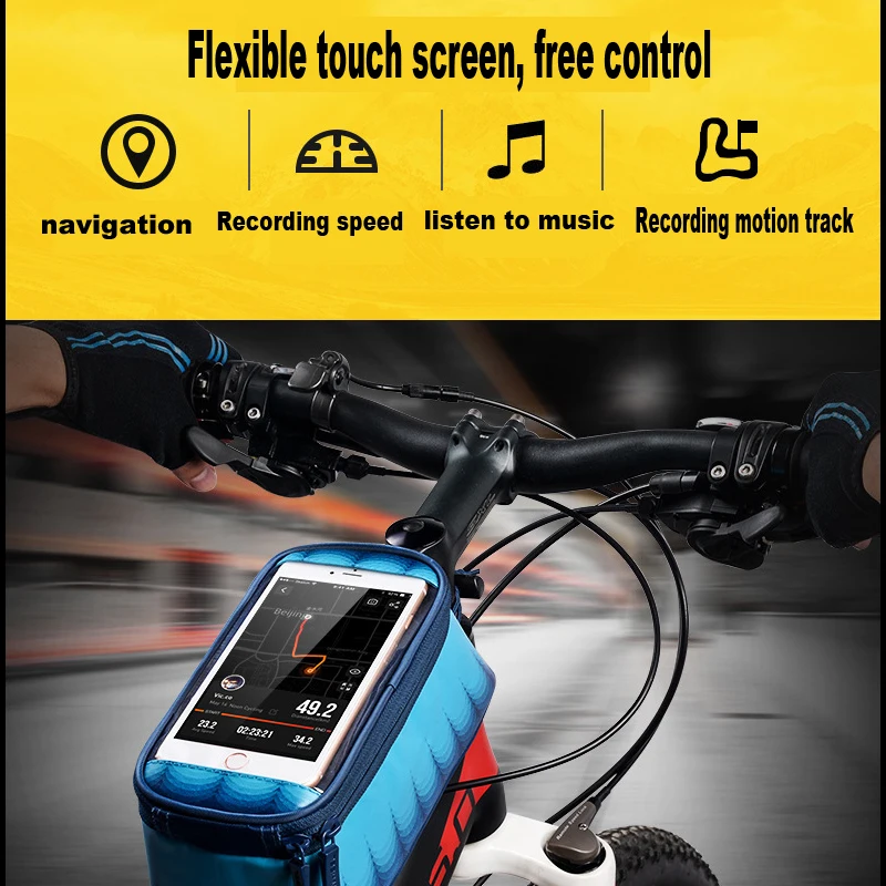 Perfect Touch Screen Bicycle Bags Cycling MTB Mountain Bike Frame Front Tube Storage Bag for 5.7 inch Mobile Phone Waterproof 0 Perfect Touch Screen Bicycle Bags Cycling MTB Mountain Bike Frame Front Tube Storage Bag for 5.7 inch Mobile Phone Waterproof 0
