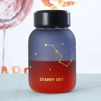 

HADELI colorful 500ml thickened glass cute hand bottle portable sport espresso bottle advertising gift bottles Eco-friendly