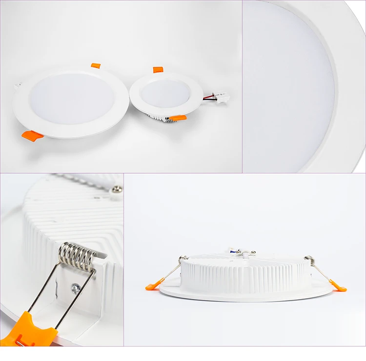 LED Round Panel Ceiling Downlight 2835 Lamp Aluminum AC220V 18W 15W 12W 9W 7W 5W 3W Ultra Bright LED Ceiling Recessed Spot Light bathroom downlights