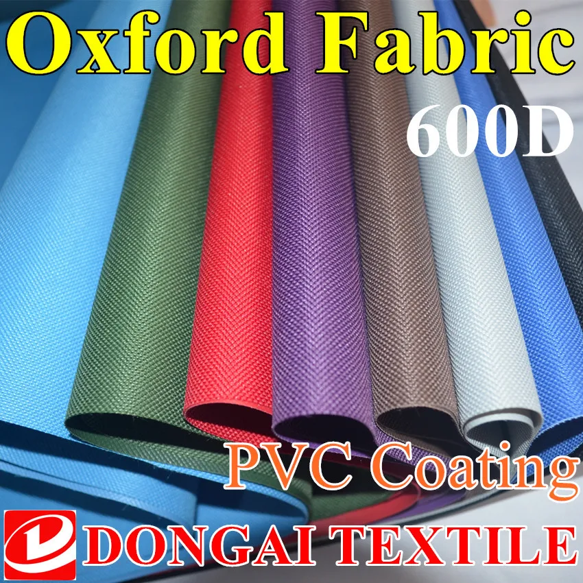

size 1*1.5 meter width The ployester oxford fabric 600D with PVC backing