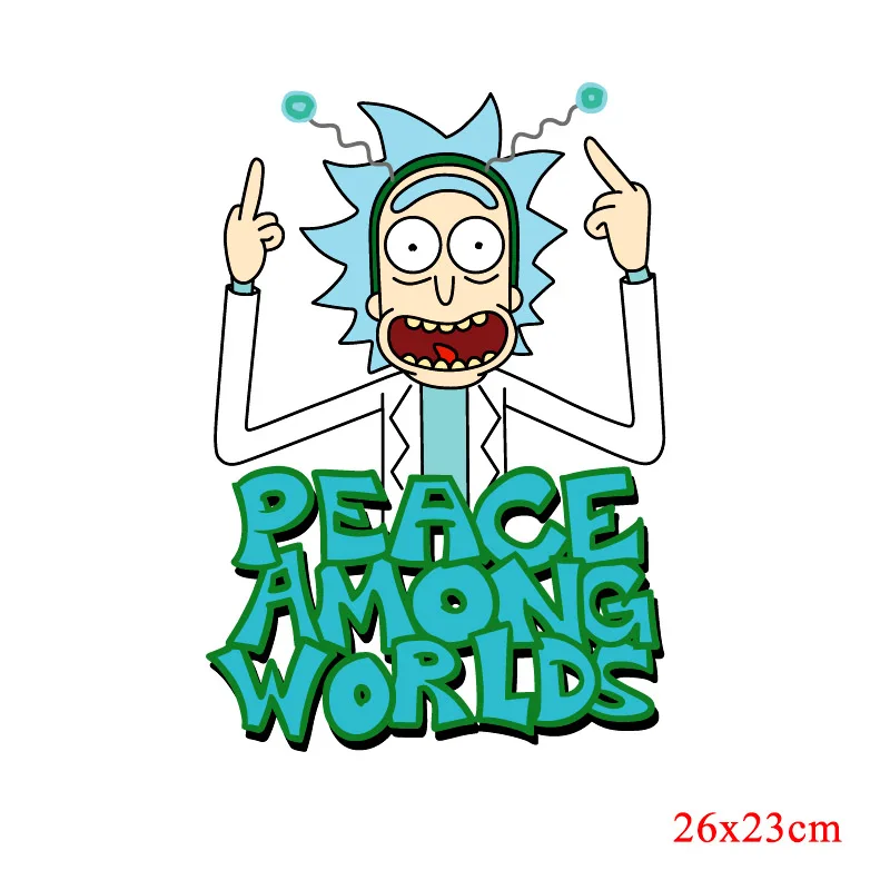 Nicediy Rick And накладки Morty железные нашивки в виде надписей для детской одежды DIY Футболка Значок наклейки аппликация на одежду DIY