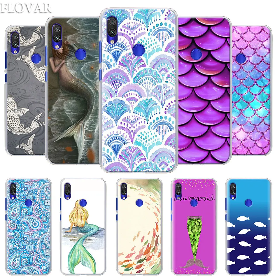 

Mermaid fish Cover Phone Case for Xiaomi Redmi 7 5 6 Pro Note 7 Pro 5 5A 6 Mi A1 A2 8 Lite 9 Case Coque