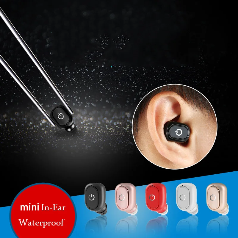 

Bluetooth Wireless Waterproof Eartphone Single Side Mini Sport Music Earphone In-ear Earbud With Microphone For All Mobile Phone