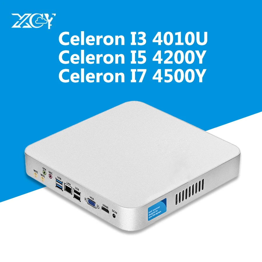 

XCY Intel Core i7 4500U i5 4200U i3 4010U USB3.0 Bluetooth Linux Micro Computer Win10 HTPC Wifi VGA HDMI Mini PC Tables Computer