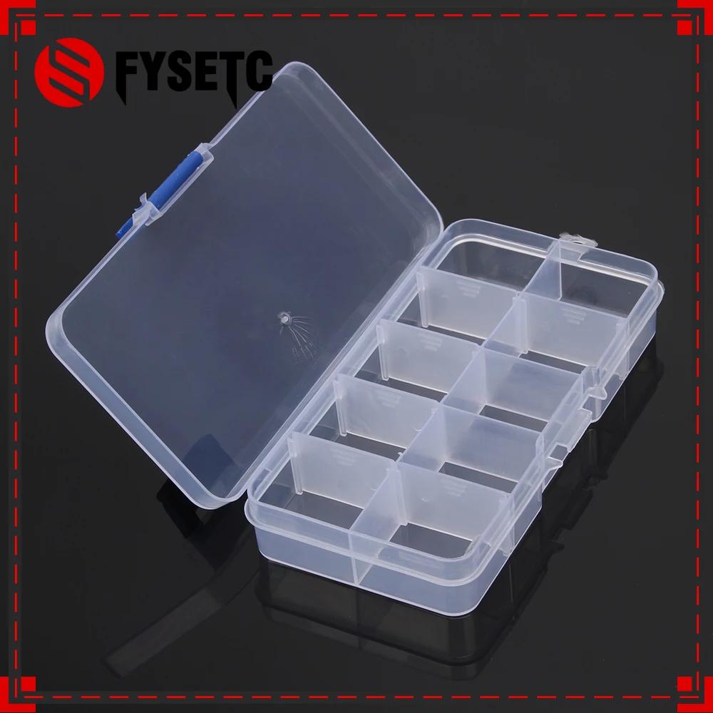 

Raspberry Pi Accessories Tool Container Case 10 Grid Compartment Plastic Storage Box for Development Board Parts Orange Pi Part