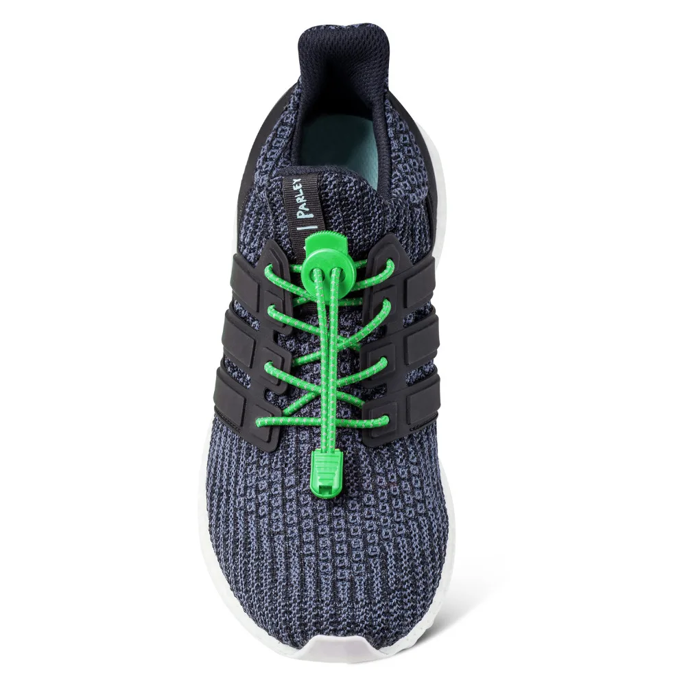 Reflective Lock lace 6 colors a pair Of Locking Shoe Laces Elastic Sneaker Shoelaces Shoestrings Running/Jogging/Triathlon