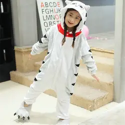 2019 Рождественский подарок для детей унисекс Единорог Onesie животных пижамы кигуруми для мальчиков и девочек костюмы на Хэллоуин Детские