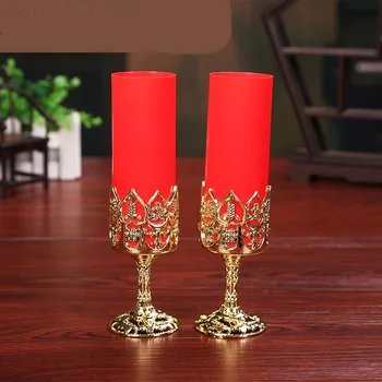 

New Creative Scented Weddings Candles Red Led Battery Candles Love Flameless Candles Cake For Children Gifts Birthday Decoration