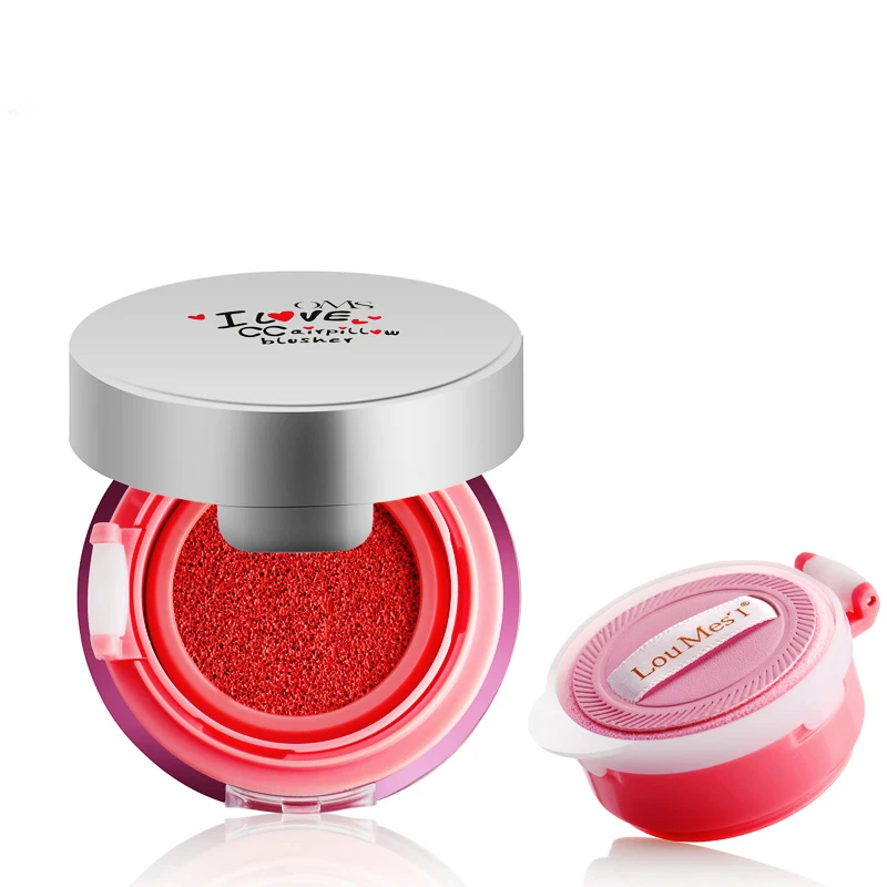 

loumesi air cushion blusher Waterproof Blush Maquiagem Face Makeup Cheek Color Blusher natural makeup