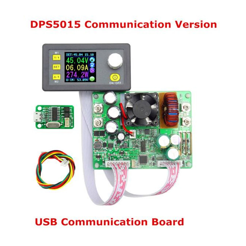 

DPS5015 USB Communication 50V 15A Constant Voltage Current Step-down Power Supply Module Buck Voltage Converter LCD Voltmeter