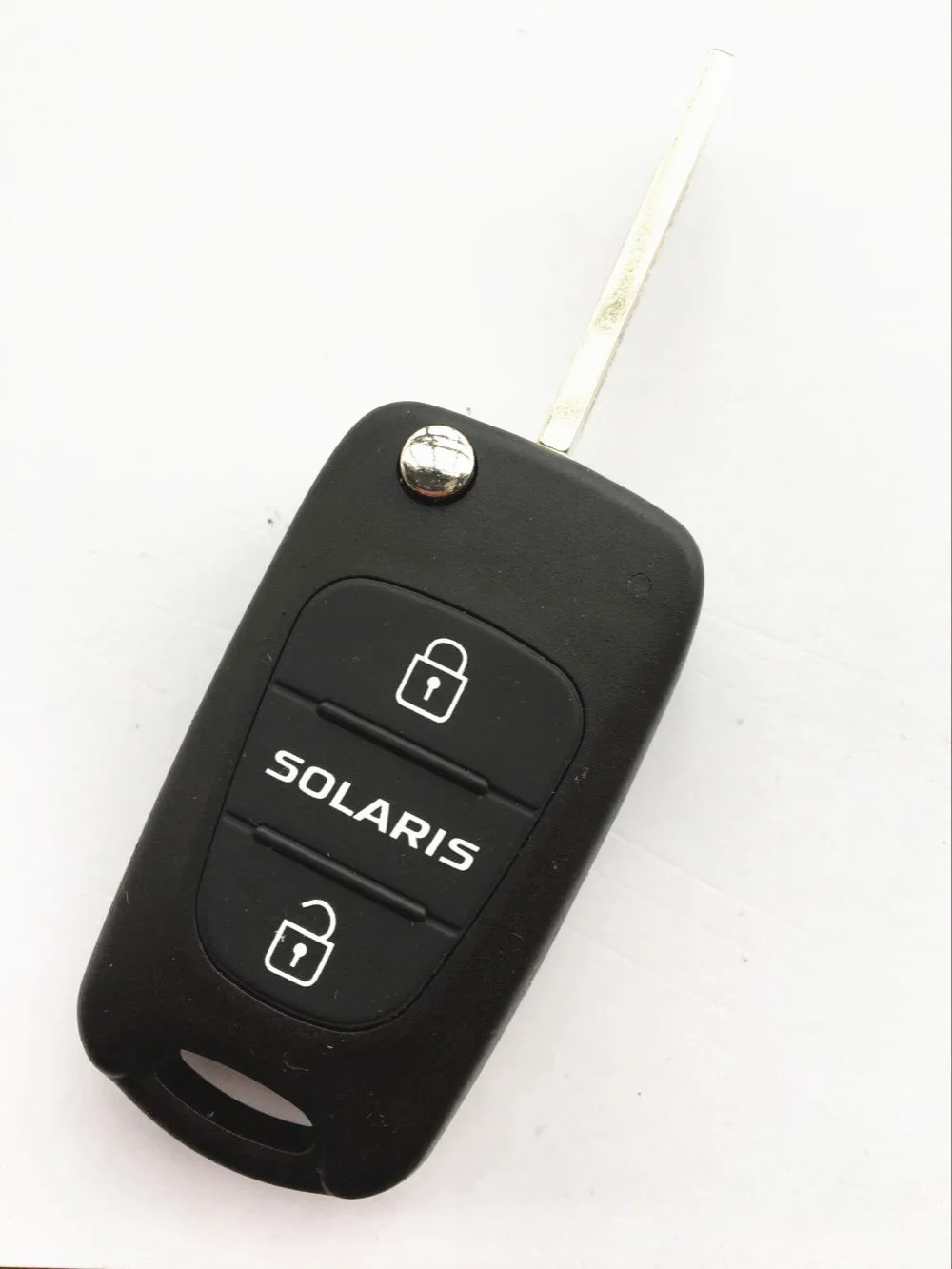 

Replacement Car Remote Key Shell 3 Buttons Flip Car Key Blank Case Cover Fob For Hyundai Solaris