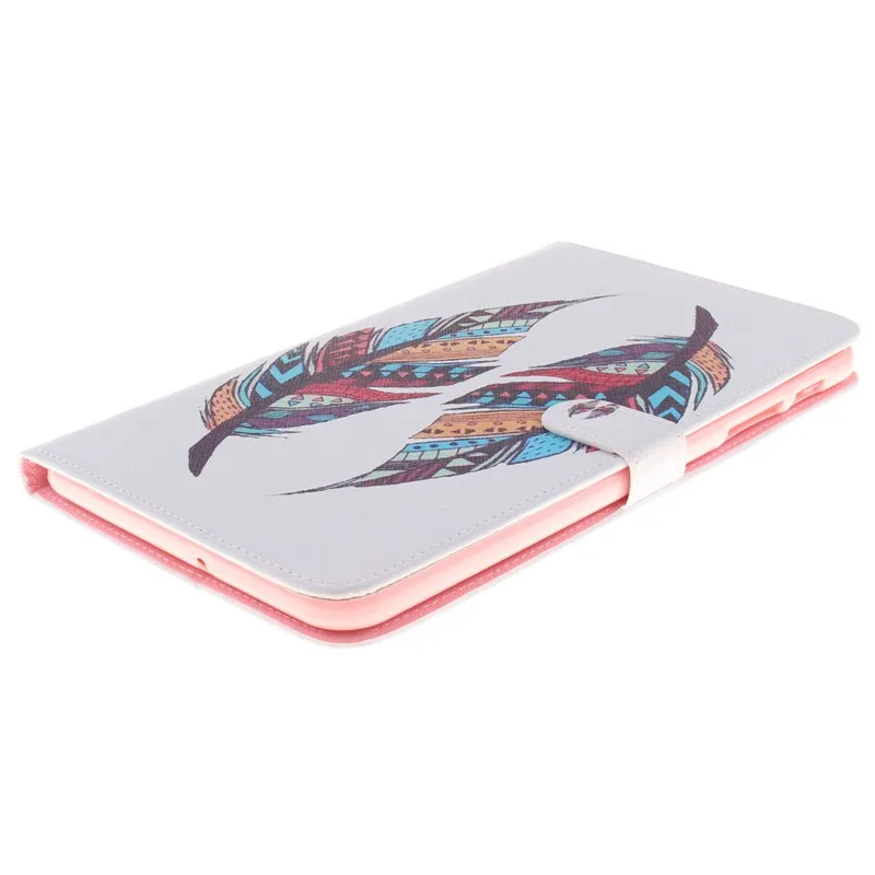 2 Leaves PU Leather Stand Case For Samsung Galaxy Tab E 8.0 Case T377 T375 T377V SM-T377V Case Protector Tablet Wallet Cover Bag (38)