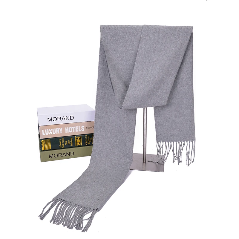 

Fashion Men Winter Scarf Wholesale Warm Soft Bufandas Cachecol Cotton Scarves Formal Business Male Plaid Wool Scarf 8 colors