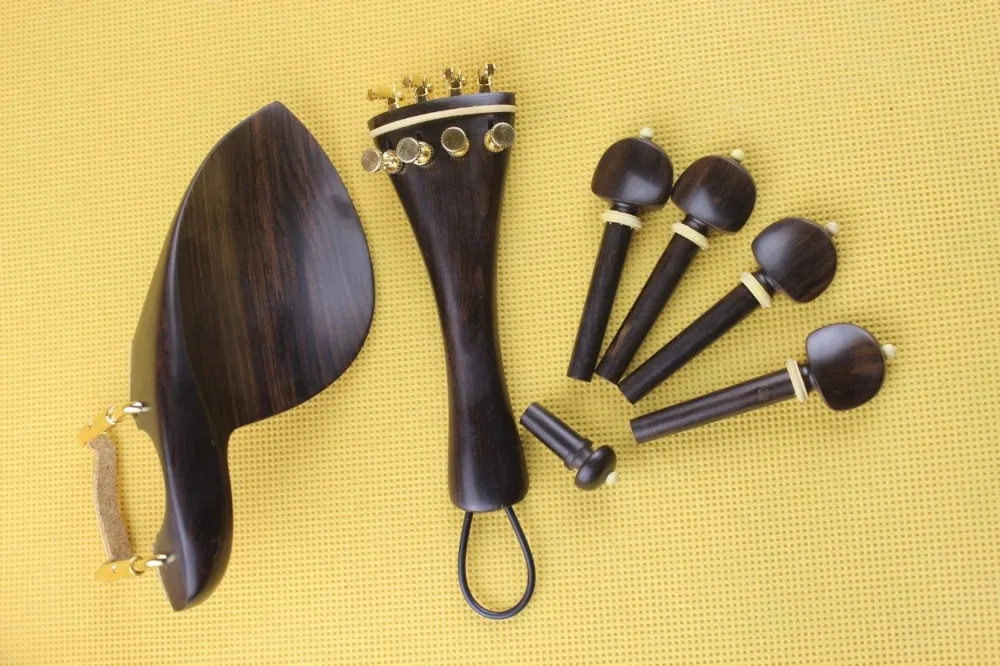 Новинка неокрашенные детали для скрипки Luthier из черного дерева 4/4 полноразмерные