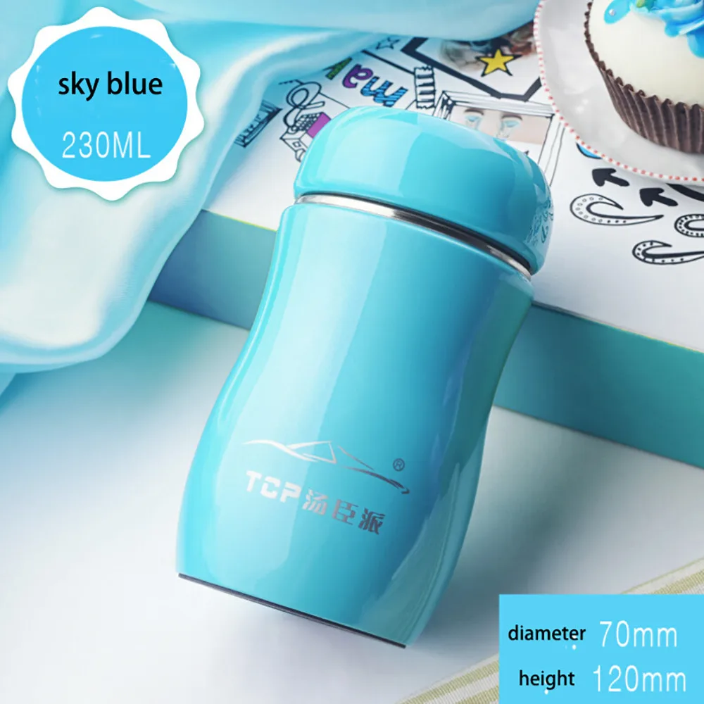 

Cup 200ML Stainless Steel Candy Color Travel Thermal Bottle drinking cups for kids Vacuum Flasks Thermoses 2018 drop shipping