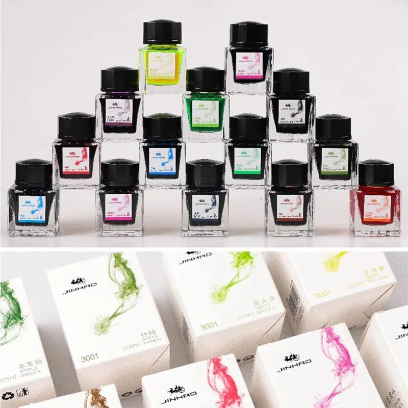 Color Ink, Dye based Ink Black Dipping Pen, Waterproof Ink, 30ml Non