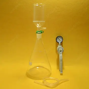 

2000ml,24/40,Suction Filtration kit,70mm Filter Funnel,Glass Flask,Vacuum Pump