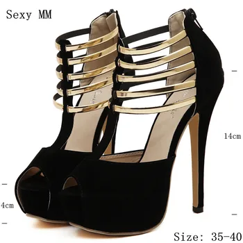 

Open Toe High Heels Summer Women Pumps Shoes T-stage Gladiator High Heel Shoes Woman Size 35 - 40