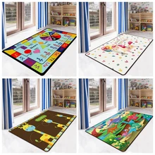 Мультяшный детский игровой коврик для ползания, Детский ковер, коврик с изображением животных, динозавров, интеллект, развивающий напольный коврик, детский игровой коврик