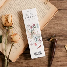30 шт./упак. с милыми цветами для девочек серии пустая бумажная Закладка для книги написать кусок gentilesse для школы и офиса поставщиков