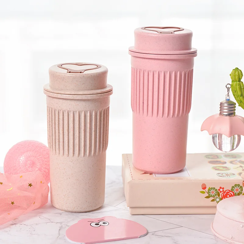 

Creative portable cute water bottle Leakproof Non-slip Anti-scalding light kettle Home office student kids water bottle 300ML