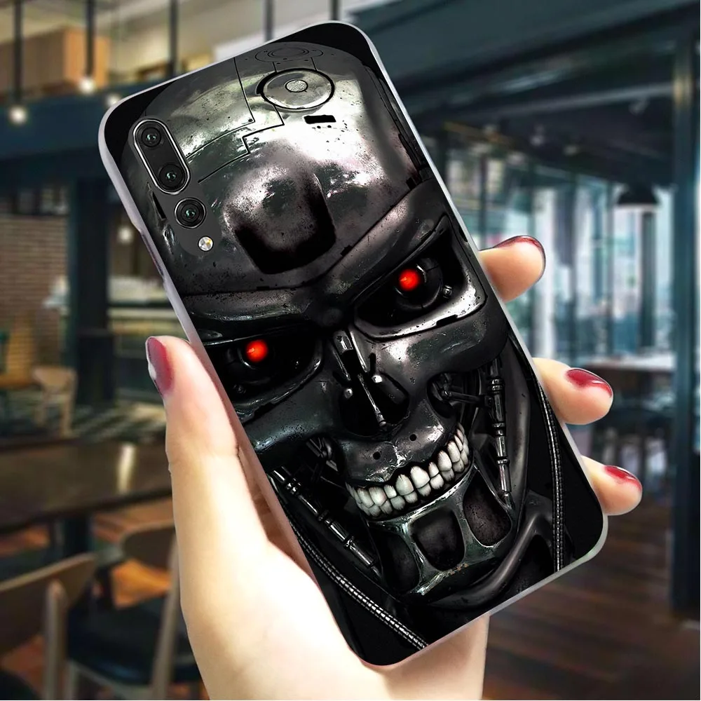 

Hard Cover for Huawei P10 Lite Terminator Schwarzenegger Case for P20 Pro Covers P P8 Lite P9 Mini P Smart Mate 20 Back Skin