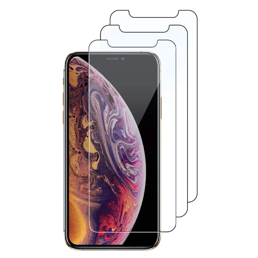 1-3 шт. закаленное Стекло для iPhone X 11 Pro XS и iPhone XS Max XR Экран протектор на iPhone7 7 8 6s 6 плюс защитные Стекло