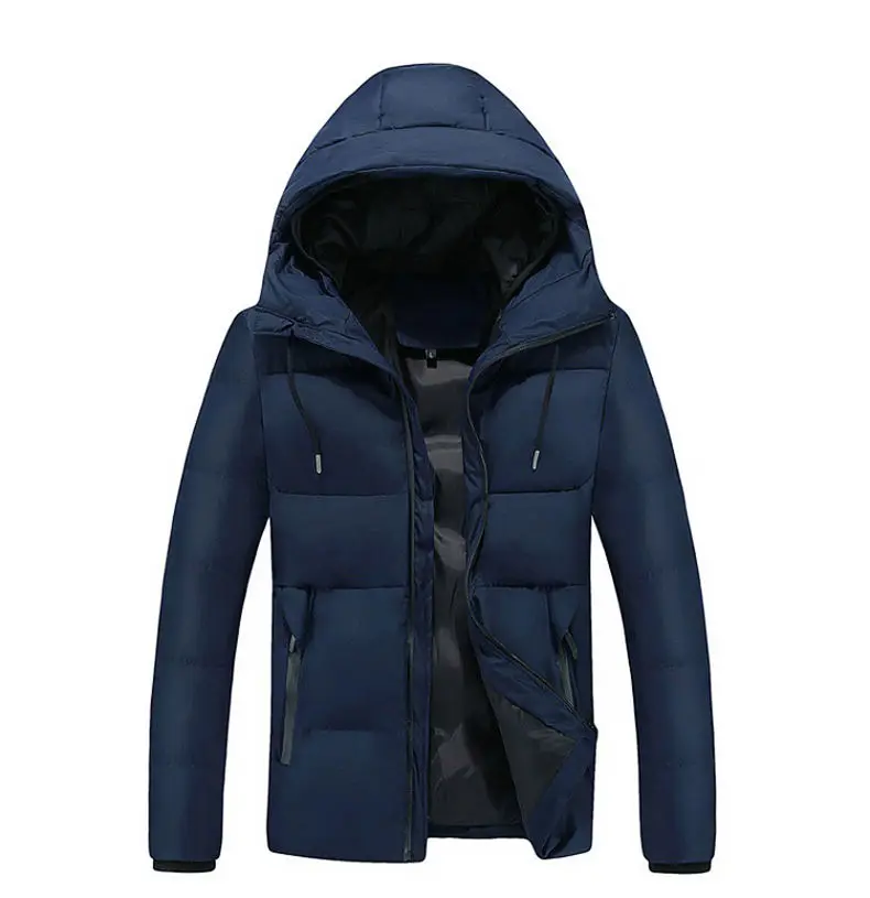 4XL Mens Cotton Padded Youth Winter Warm Mens Jackets Wind Resistant Autumn Thick Hooded Jacket Coats Men 2018 New Dropshipping 05